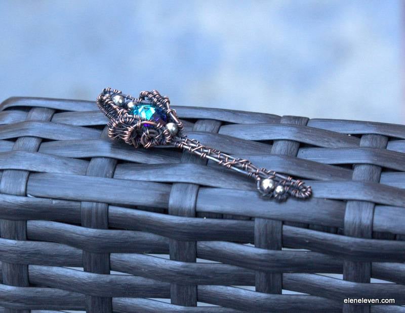 Copper Key of Luck Pendant
